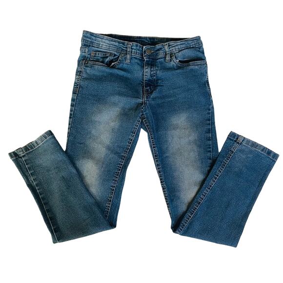 Buffalo David Bitton Boys Jeans Size 14 Skinny Max Blue Jeans Boys Denim Jeans - Picture 1 of 10